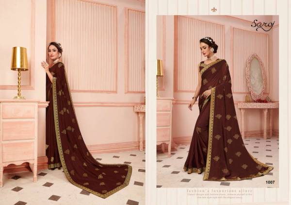 Saroj Biography Wedding Wear Latest Designer Silk Sarees Collection