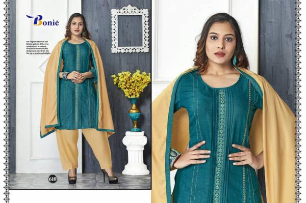 Bonie Naira Latest Designer Patiyala Style Beautiful Neck Design Salwar Suit Collection