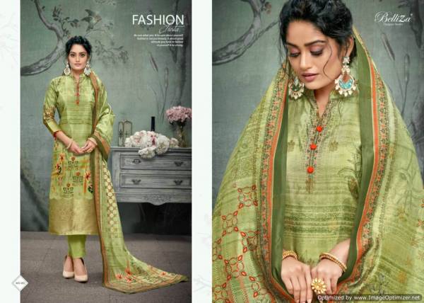 Belliza Paridhan Latest Exclusive Designer Festive Wear Pure Upada Silk Dress Material Collection 