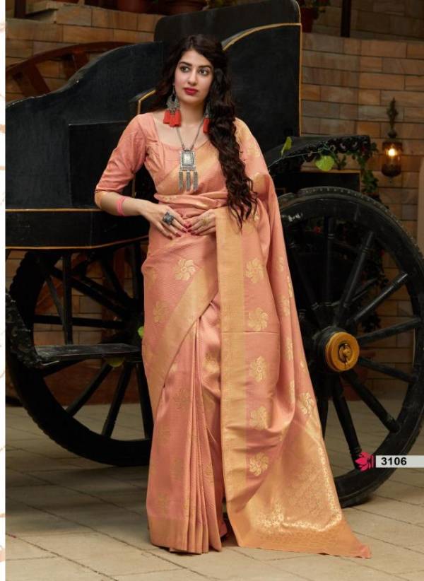Manjubaa Mahamaya Silk Latest Designer Party Wear Silk Saree Collection 