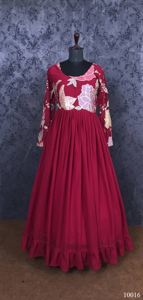 Estaa 5 Heavy Exclusive Wedding Wear Georgette Fancy Gown Collection