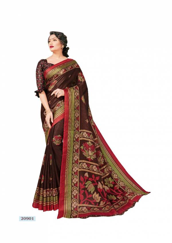 Mintorsi Mysore Silk With Exclusive Print Designer Sarees Collection