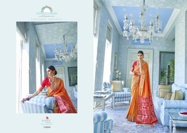 Rajtex Katariya Latest Designer Fancy Rich Look Bridal Wedding Party Wear Silk Saree Collection  