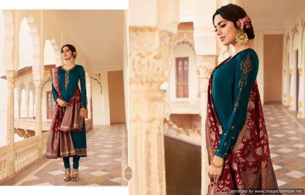 Zisa Banarasi 8 New Collection of Exclusive Georgette Designer Festival Wear Salwar Suit With Banarasi Jacquard Dupatta  