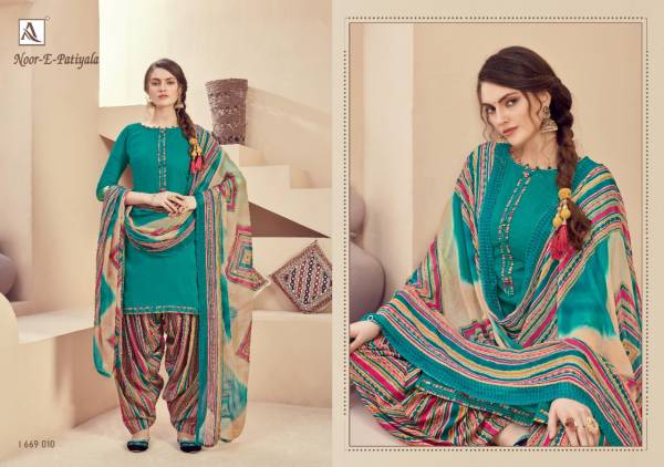 Alok Noor E Patiyala Latest Designer Printed Jam Dress Material Collection