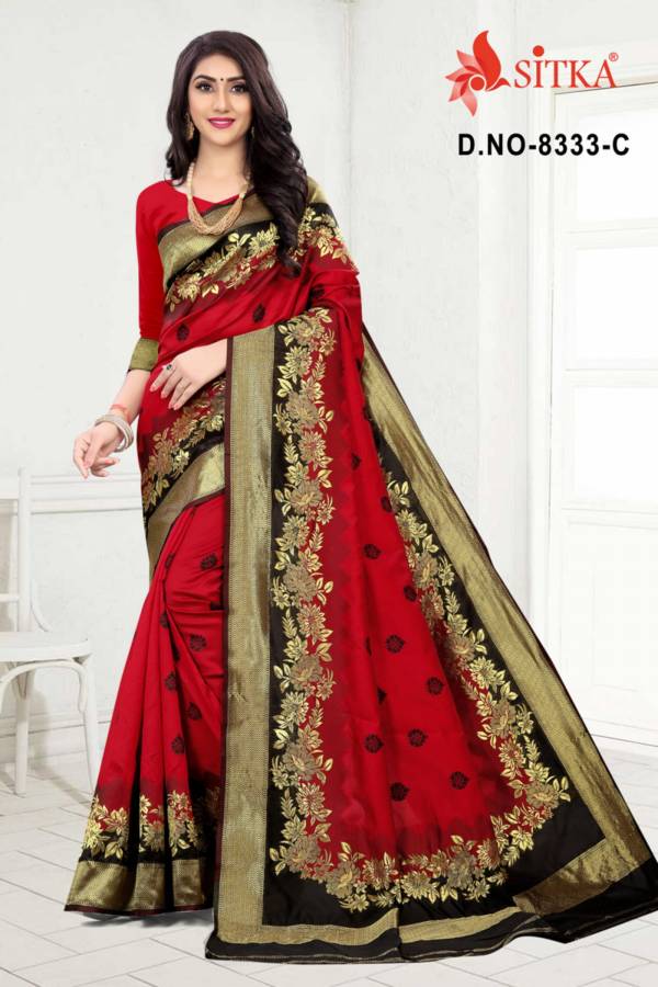 Sargam 8333 Latest Festival Wear Handloom Cotton Silk Designer Saree Collection 