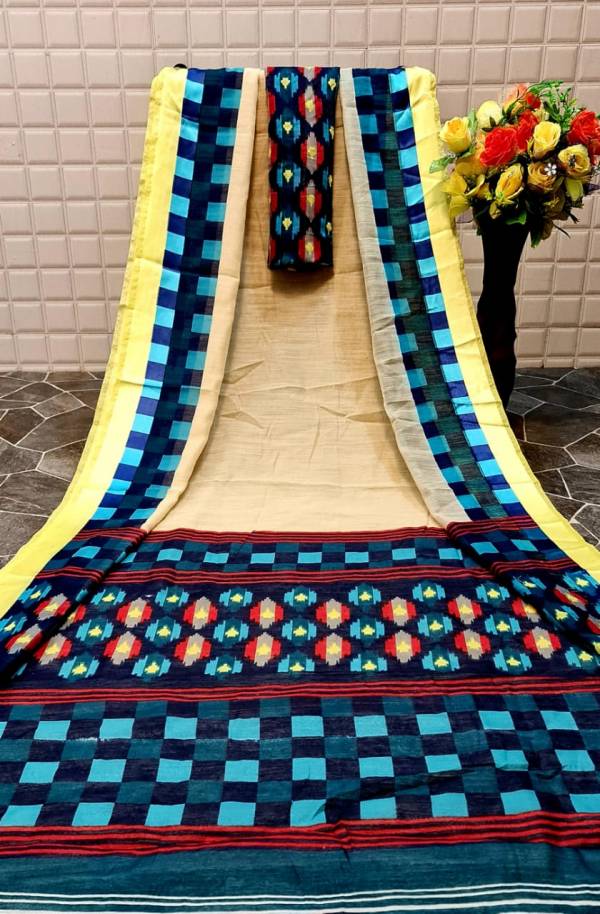 Mahek 3 Latest Daily Wear Casual Wear Printed Linen Cotton Saree Collection 