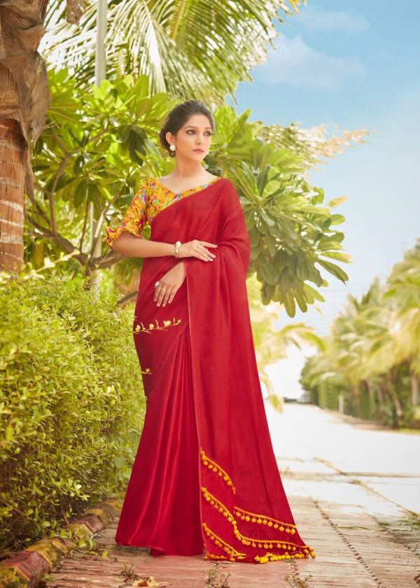 Shreyans Rpid Fire Designer Fancy Look Casual And Function Wear Saree Collection  