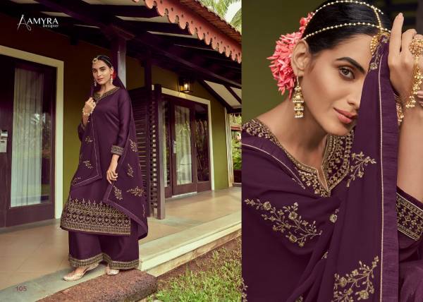Amyra Designer Butterfly 101 Series Satin Georgette With Heavy Exclusive Embroidery With Fancy Diamond Work Embroidery Salwar Kameez Collection 

