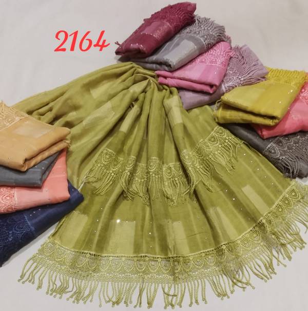 Hijab 2164 Latest Fancy Designer Casual Wear Hijab Collection(Cream And Yellow Color available)