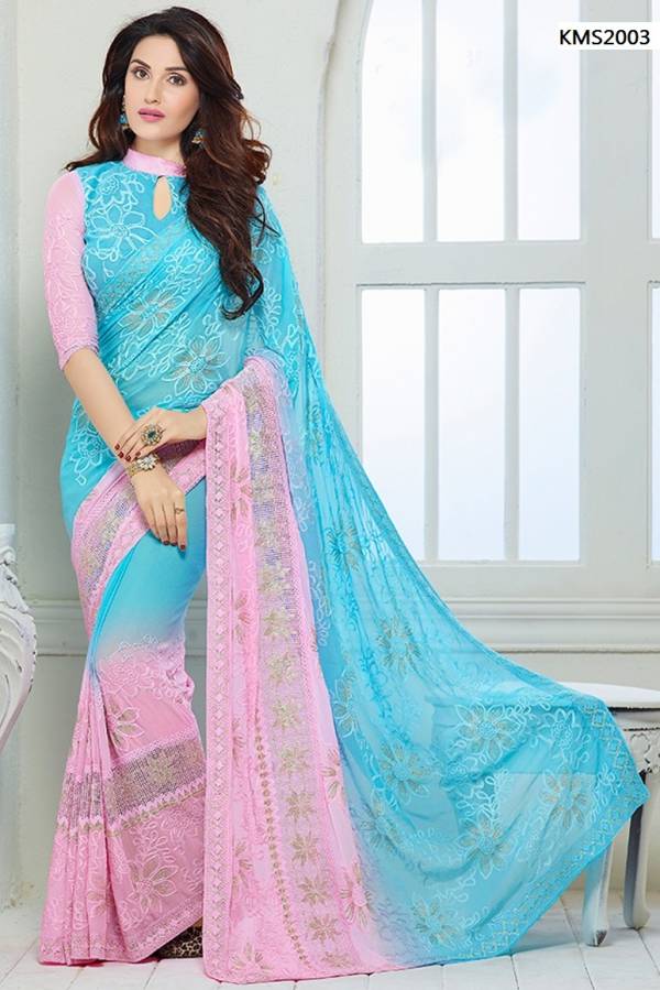 Kms Hit Series 2 Designer Bridal, Party Wear Wedding Sarees Collection With Embroidered Work 