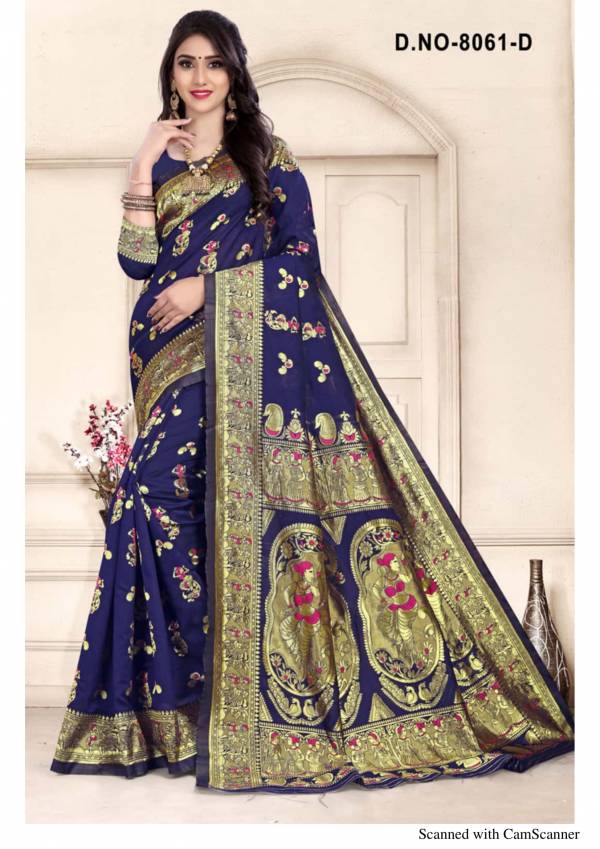 Melody 8061 Exclusive Collection Of Designer Jacquard Silk Saree Collection  
