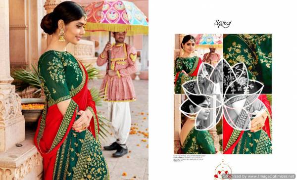 Saroj Samaira Latest Designer Heavy Bridal Wedding Wear Saree Collection With Work And Heavy Pallu
