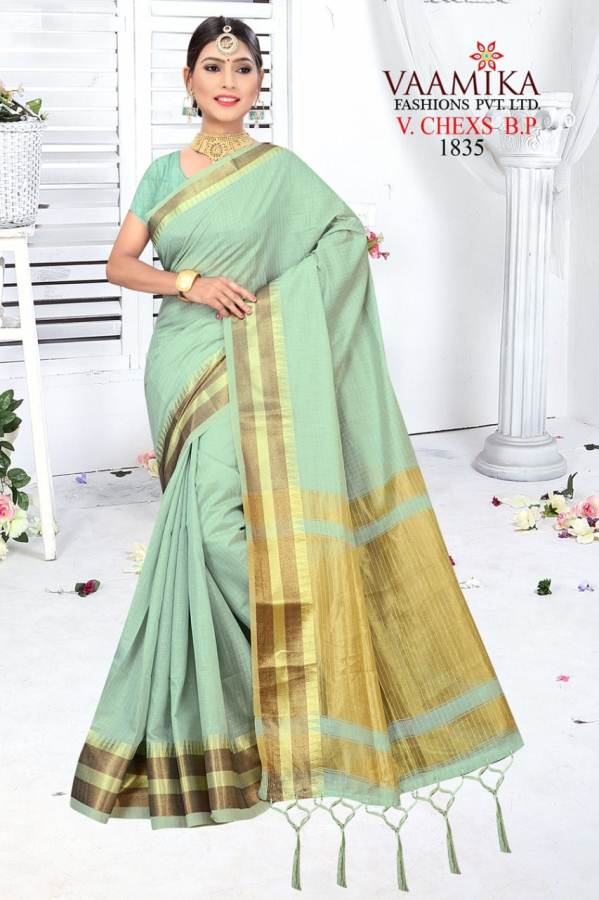 Vaamika V Chex Latest Collection Of Daily Wear Party Wear Stylish Saree Having Beautiful Border 