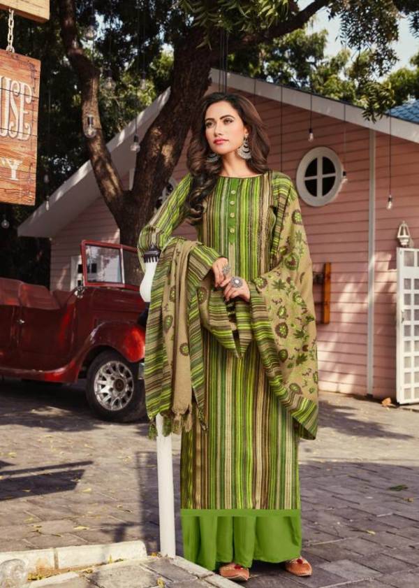 Roli Moli Minar Designer Pure Pashmina Jacquard  Print With Fancy Embroidery Work Dress Material Collection 