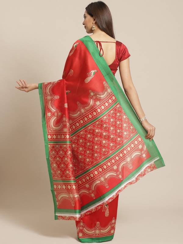 Bhagalpuri 2 Festive Printes Daily Wear Latest Design Silk Sarees Collection