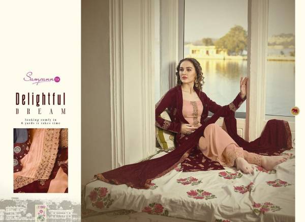Sampann NX Samreen Vol 1 Latest Heavy Designer Wedding Plazzo Suit Collection With Embroidery And Stone Work 