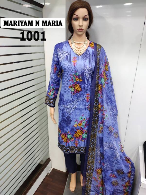 Mariyam N Maria Latest Printed Pure Cotton Ready Made Salwar Suit Collection 