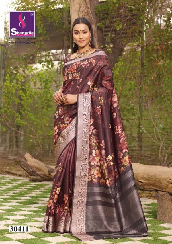 Shangrila Nitara Digital Latest Collection of Designer Printed Silk Saree 