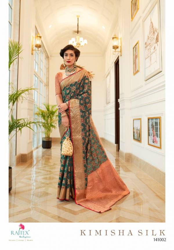 Rajtex Kimisha New Rich Look Designer Wedding Wear Part Wear Saree Collection 