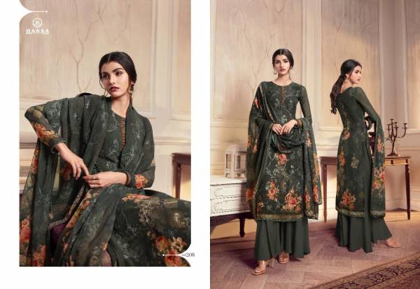 HUSNA Misty Georgette Digital Print with Ari Work and Sequence Work Printed Designer Salwar Suit Collections