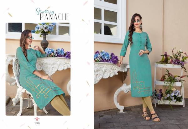 New Latest Zohie Designer Rayon Party Wear And Casual Wear Kurties Collection 