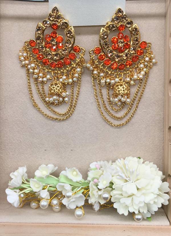 New Jhumka And Chain Design Earrings Collection For Party And Functions