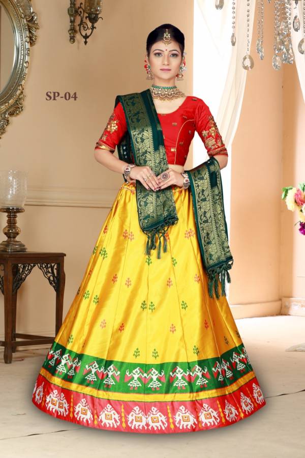 Latest Designer Festive Wear Bandhani Style Lehenga Choli Collection 