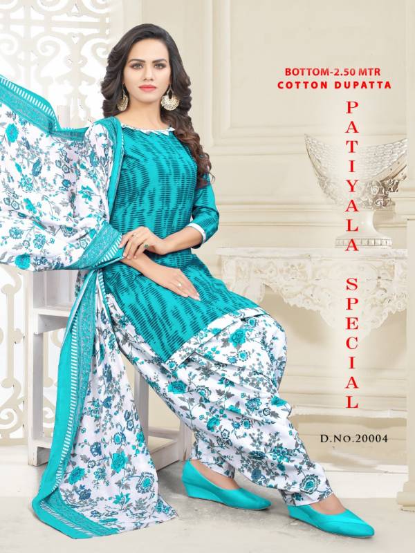 Vandana Patiyala Special 2 Latest Regular Wear Printed Cotton Ready Made Salwar Suit Collection 