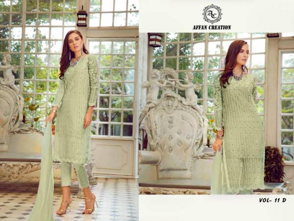 Affan Creation Vol 11 Latest Designer Pakistani Salwar Suit Collection With Heavy Butterfly Embroidery Cotton  Dhaga Work With Sequence  Diamond And Hand Mirror Work