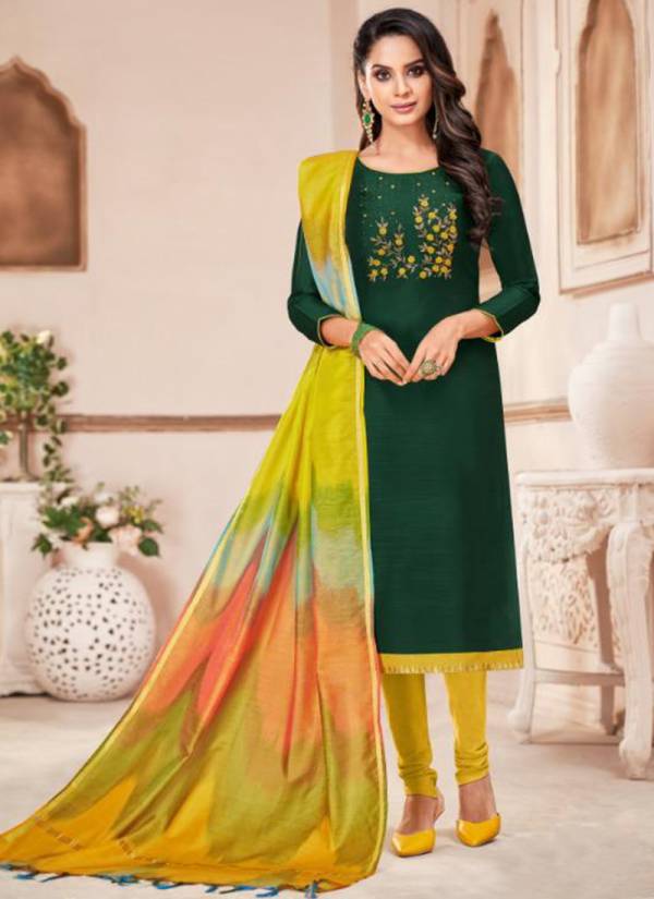 Shagun Rolex Vol 12 Long Slub Soth With Hand Work New Fancy Casual Daily Wear Salwar Suit Collections