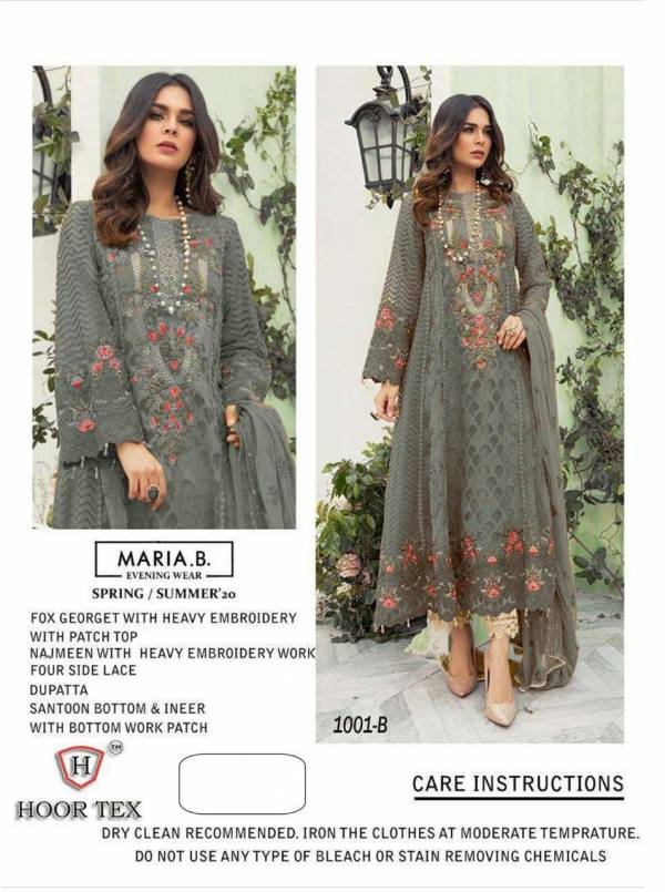 Hoor tex MARIA.B. Supe Hit Design Faux Georgette with Embroidery work Designer Pakistani Collections Full Set and Single Available