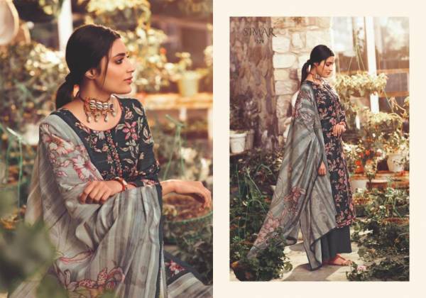 Glossy Simar Gunjan 774 Series Designer Party Wear Embroidered Pashmina Dress Material Collection