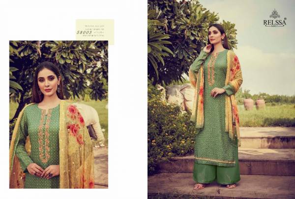 RELSSA SANGAM Latest Fancy Design Festive Wear Pure Cotton Embroidery Work With Digital Print Top With Dupatta Collection  