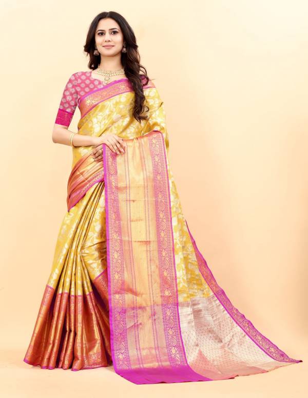 Meera 64 New Designer Ethnic Wear Banarasi Silk Designer Saree Collection