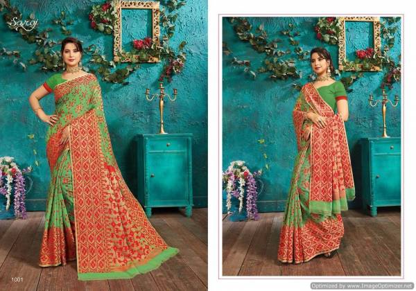 Saroj Monisha Latest Collection Of Regular Wear Cotton Saree 