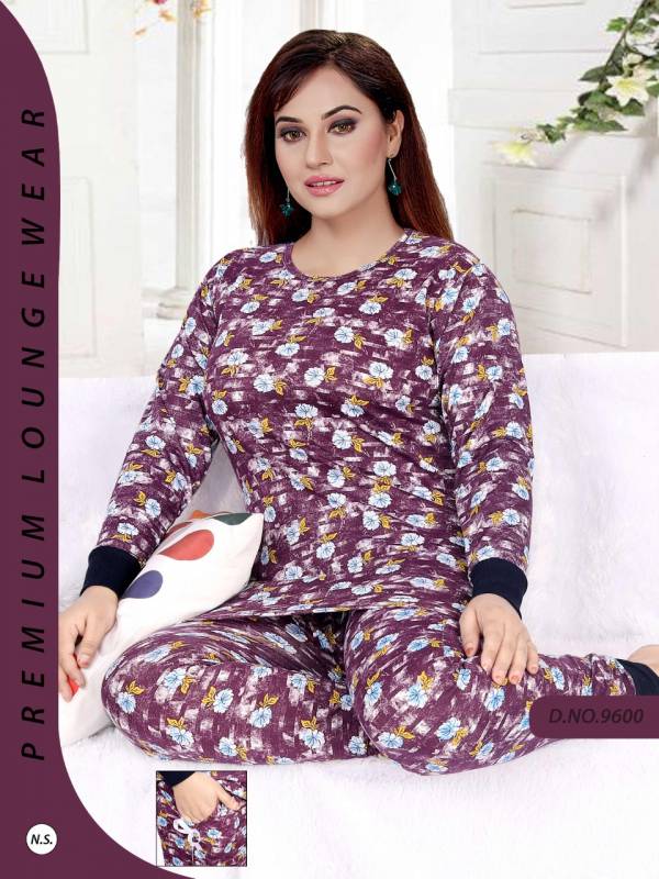 Full Sleeves Night 885 Latest Collection Of Hosiery Night Suits 
