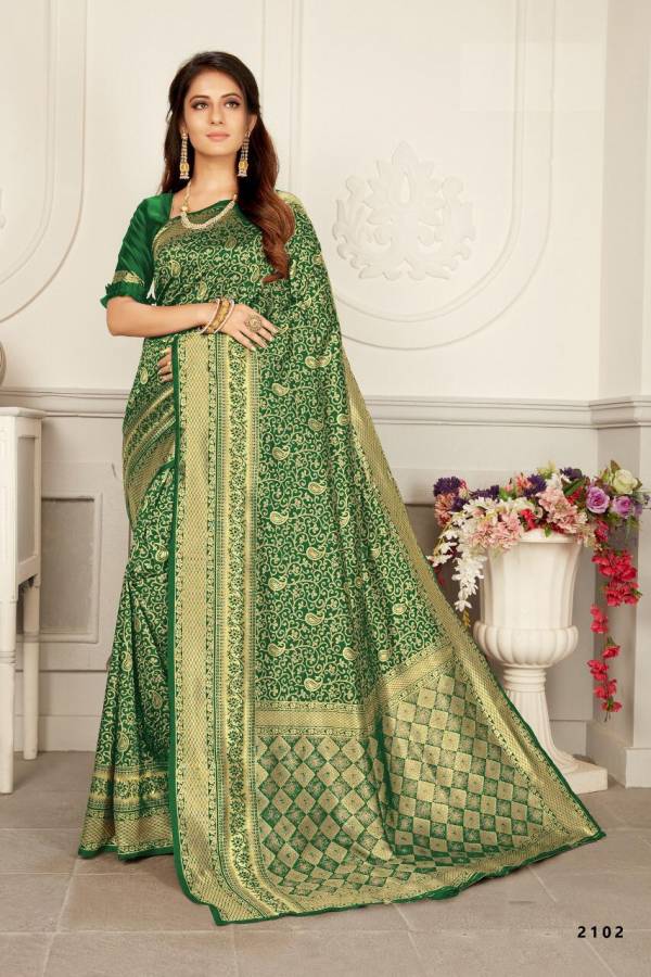 New Bridal Party wear and Designer Wedding Saree Collection with Rich Look Pallu and Beautiful Border Woven Silk Saree Collections
