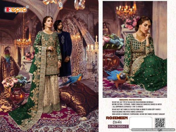 Fepic Rosemeen Brides Blockbuster Latest Heavy Designer With Heavy Work wedding Wear Pakistani Salwar Suits Collection 
