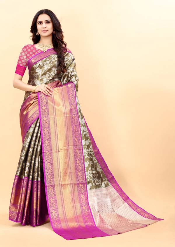 Meera 64 New Designer Ethnic Wear Banarasi Silk Designer Saree Collection