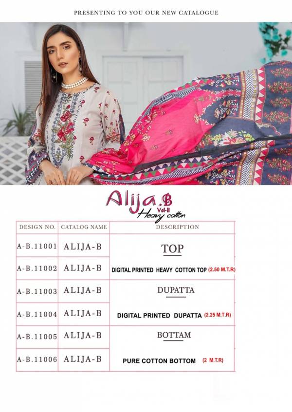 Keval Alija B 11 Heavy Cotton Digital Printed Casual Wear Karachi Dress material collection
