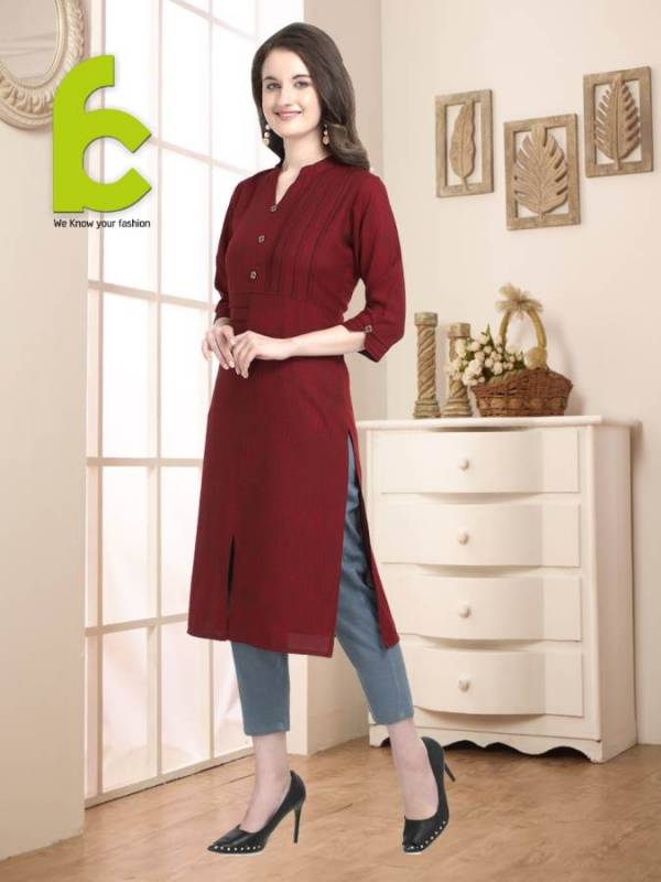 FC Exclusive Collection Of Designer Rayon Flex Casual Wear Kurti `