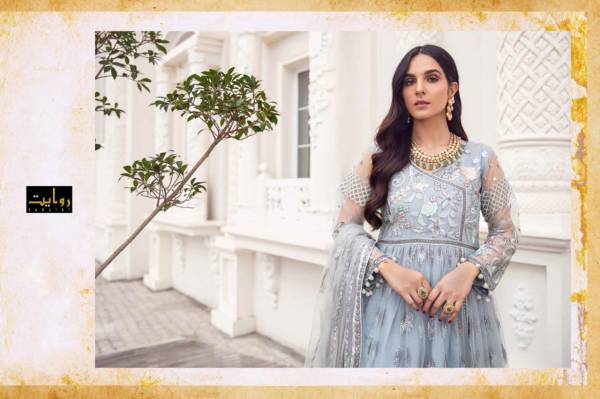 Rawayat Emman adeel Chiffon vol 3 Latest Wedding Wear Heavy Georgette With Embroidery Work Designer Pakistani Salwar Suits Collection