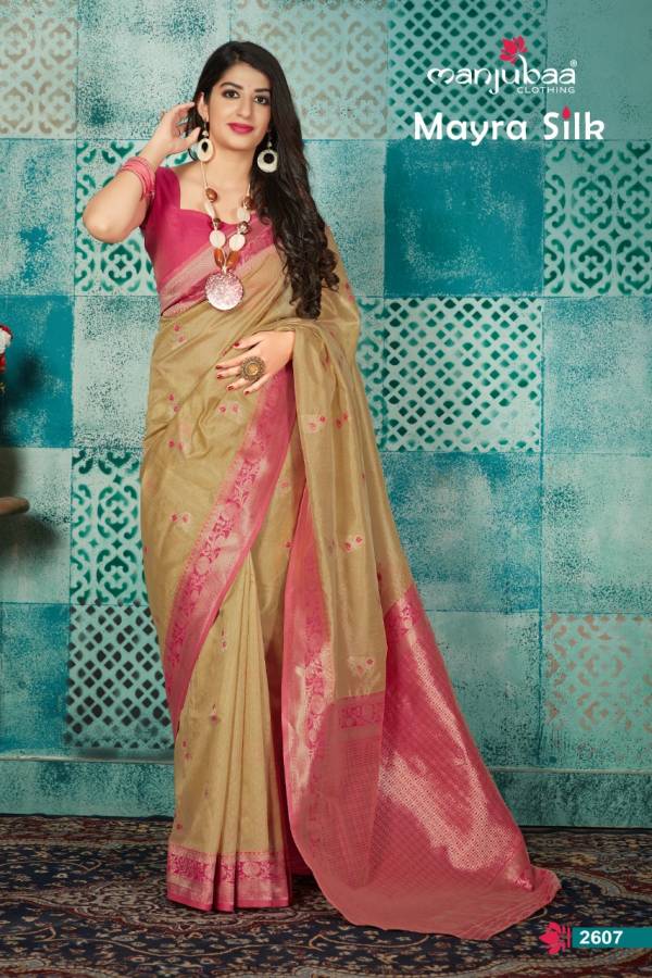 Manjuba Mayra Silk Latest Designer Printed Soft Silk Festive Wear Saree Collection 