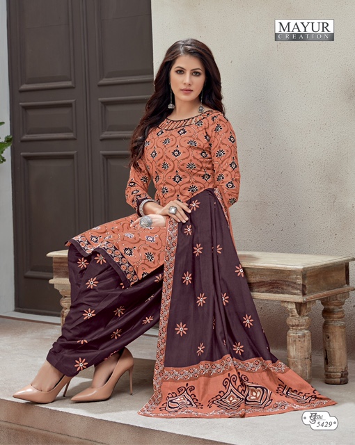 Mayur Khushi Vol 54 Latest Designer Casual Wear Pure Printed Dress Material Collection 