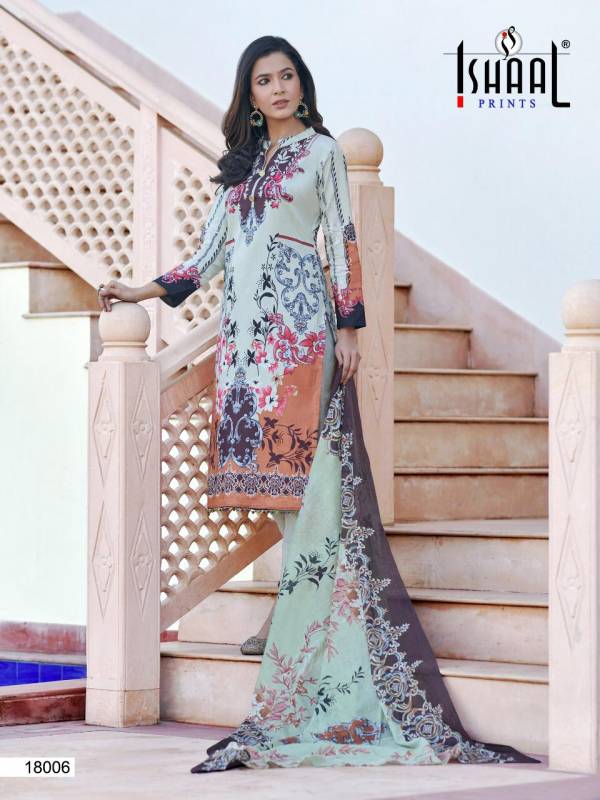 Ishaal Gulmohar 18 Latest Fancy Designer Pure Lawn Karachi Dress Material Collection
