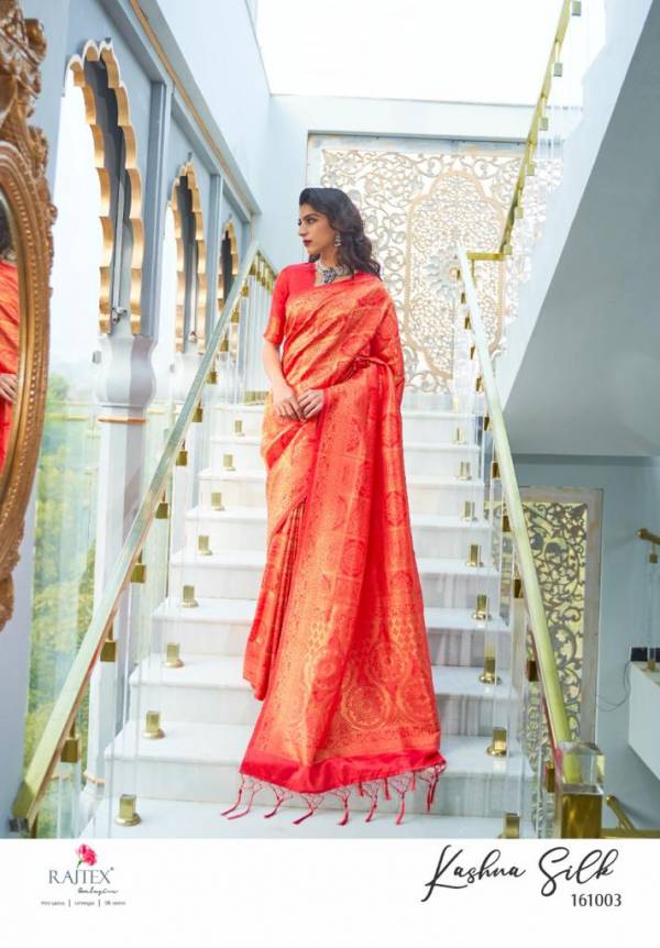 Rajtex Kashna Latest Designer Party Wear Soft silk weaving Saree Collection