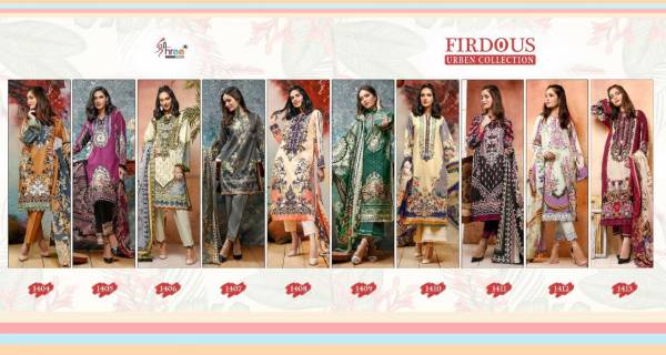 Shree Fab Firdous Urban Collection Of Latest Designer Printed Cotton Pakistani Salwar Suit 