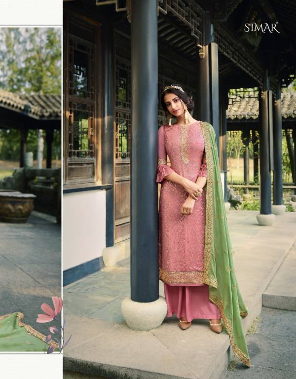 Glossy Simar Level Latest Designer Festive Wear Function Wear Salwar Suit Collection 