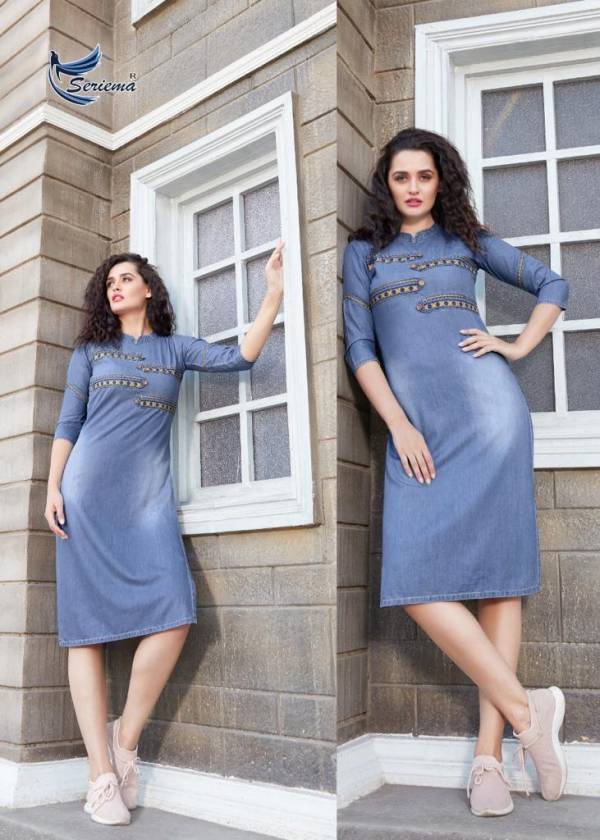 Sparrow Funky Look Designer Party Wear Denim Kurti Collection at Wholesale Rate
